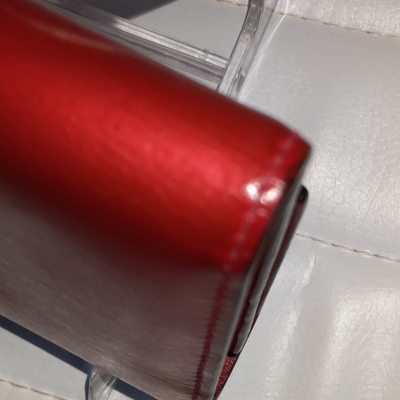 EUC GUCCI  INERLOCKING HEART GG LOGO RED LEATHER LARGE BI-FOLD WALLET - Picture 7 of 14